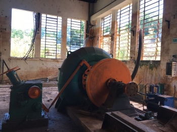  Unidade Geradora antiga da CGH Tamarana no Paraná.
